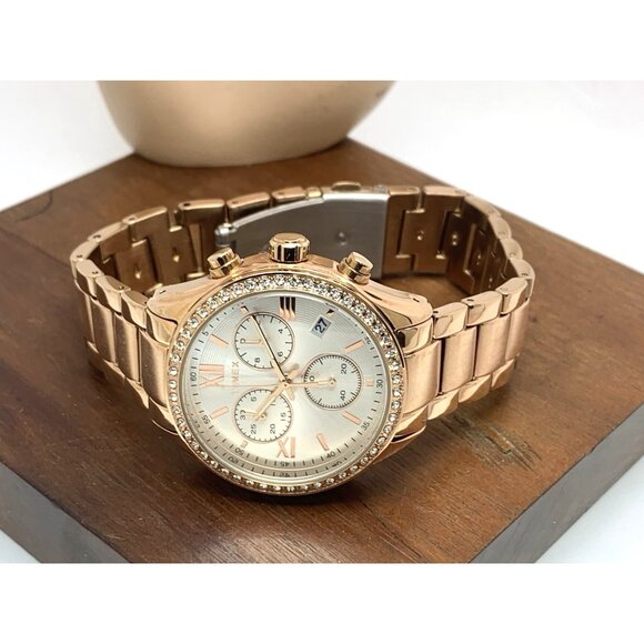 Timex Women's Watch TW2V57900 Quartz Chronograph Silver Dial Rose Gold 38mm - Picture 9 of 15